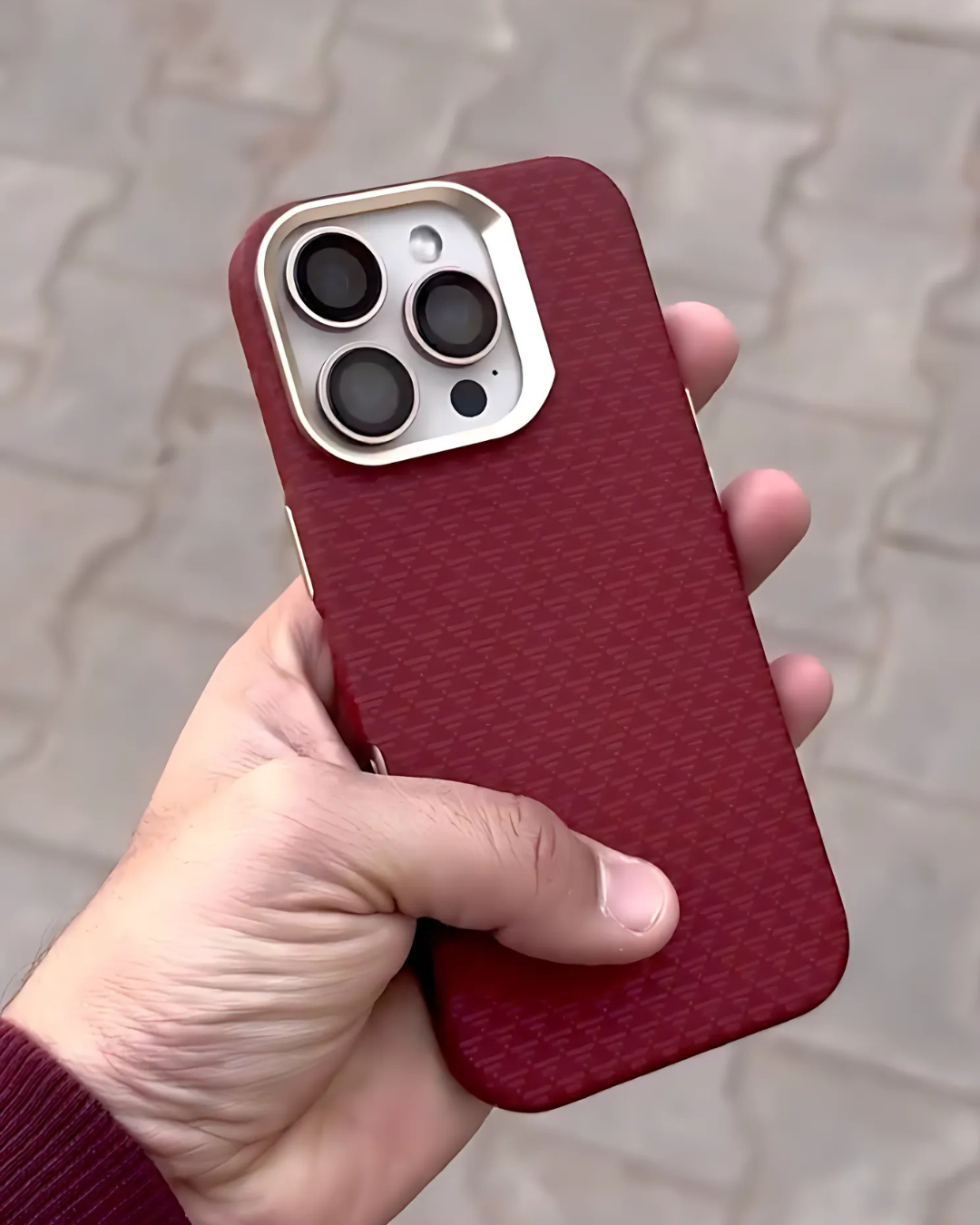 Maroon Red iPhone Case