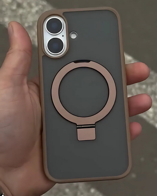 Brown Case with Stand for iPhone